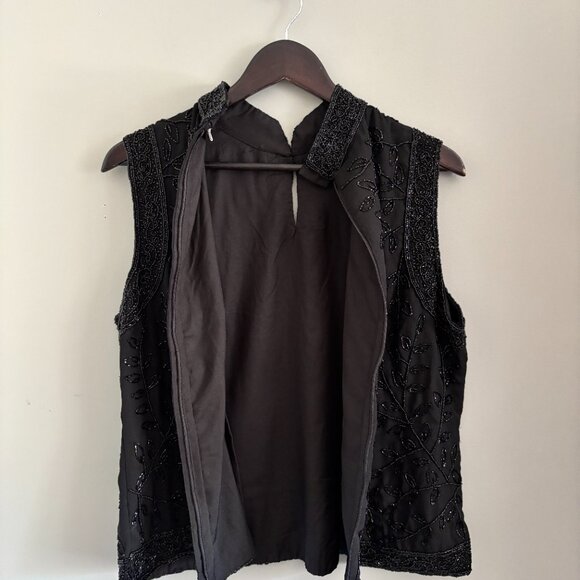 Vintage Beaded Sleeveless Blouse - Picture 9 of 9